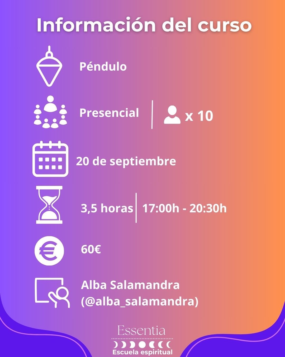 Curso de péndulo 20 de septiembre