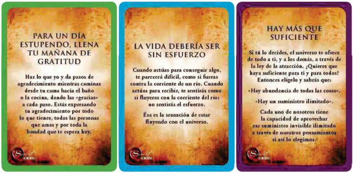 El secreto: cartas de manifestación