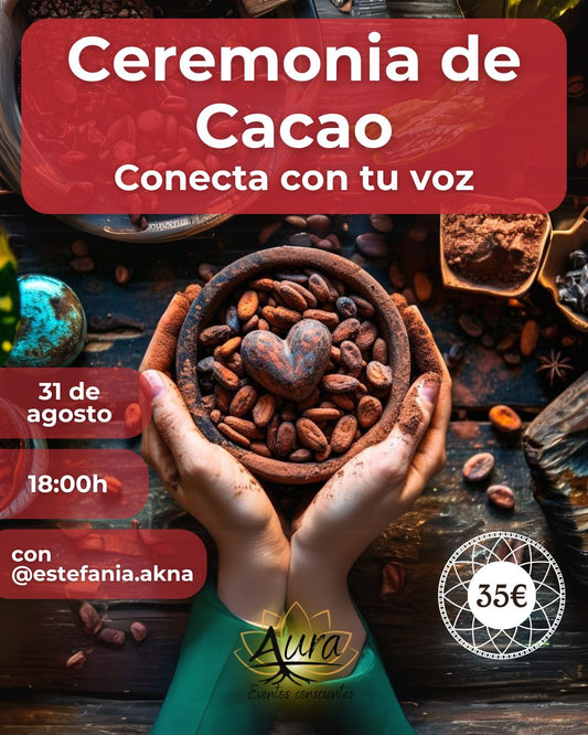 Ceremonia de cacao (31 de agosto)