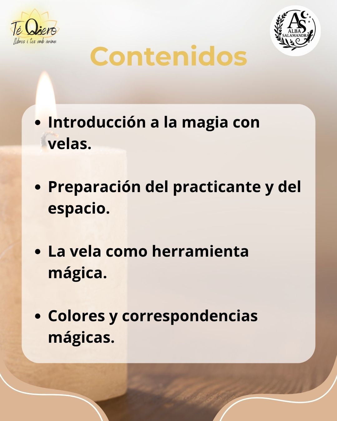 Curso Magia con Velas  8 de noviembre