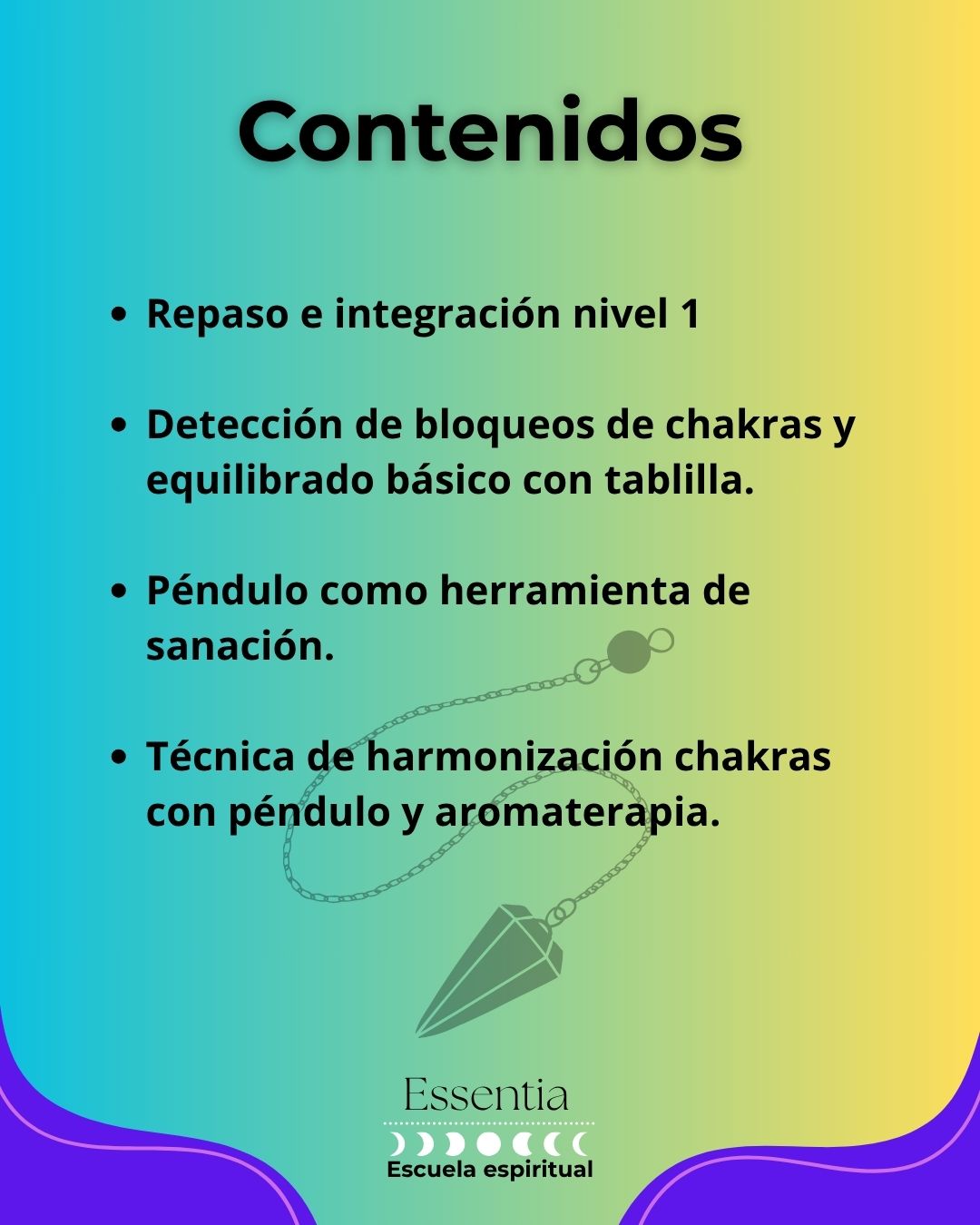 Curso de péndulo (Nivel 2) 11 de octubre