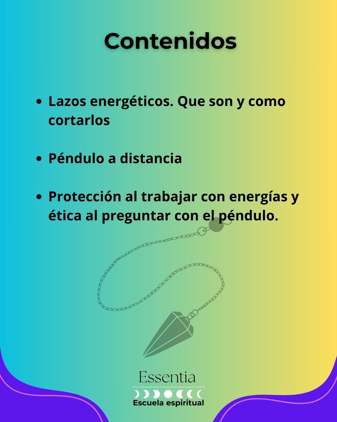 Curso de péndulo (Nivel 2) 11 de octubre